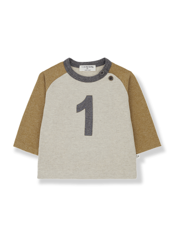 1+ in the family Genar Number One T-Shirt - Ochre