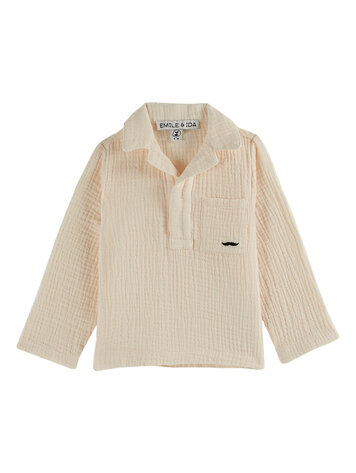 Emile et ida Kurta Gaze De Coton - Creme