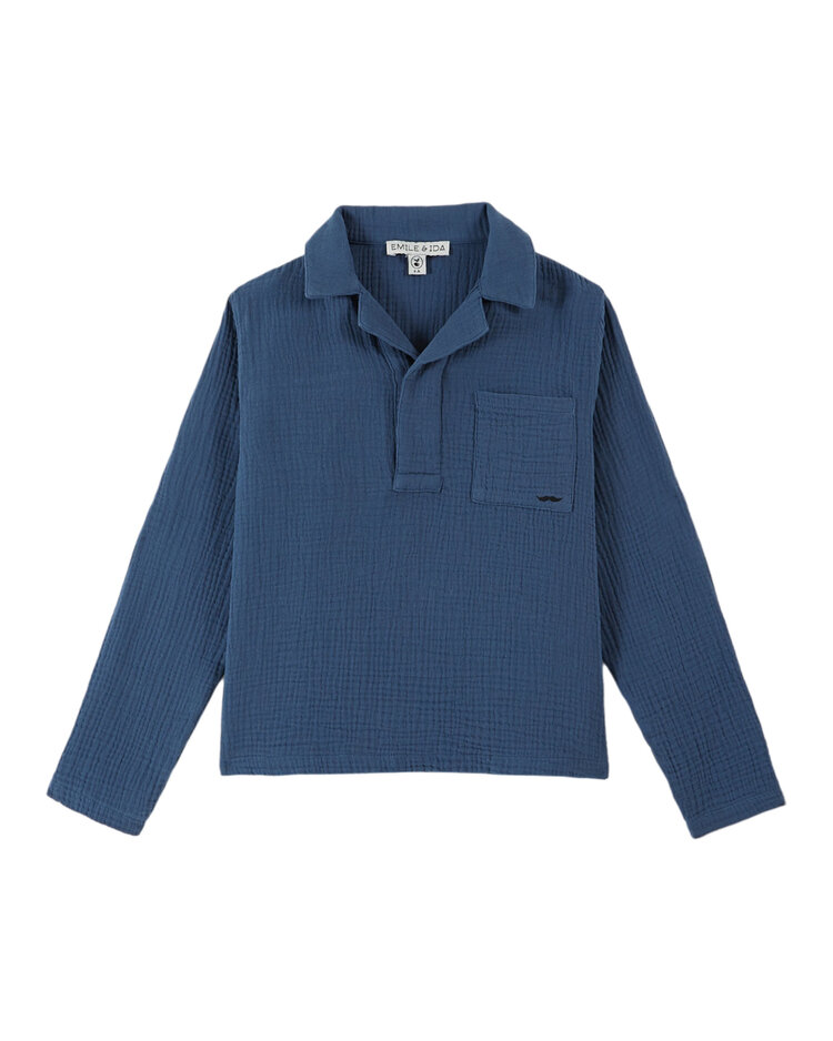 Emile et ida Kurta Gaze De Coton - Pigeon