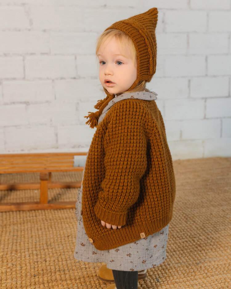 Buho Soft Knit Cardigan - Toffee