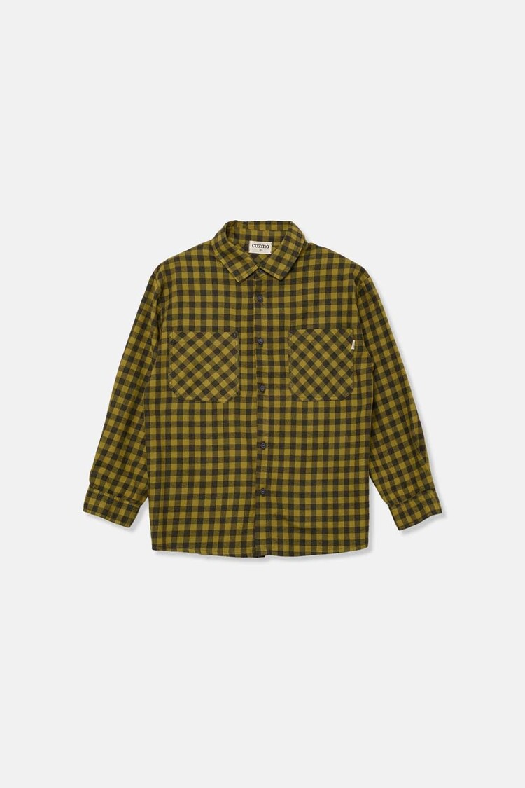COZMO Samuel Shirt - Gingham Green