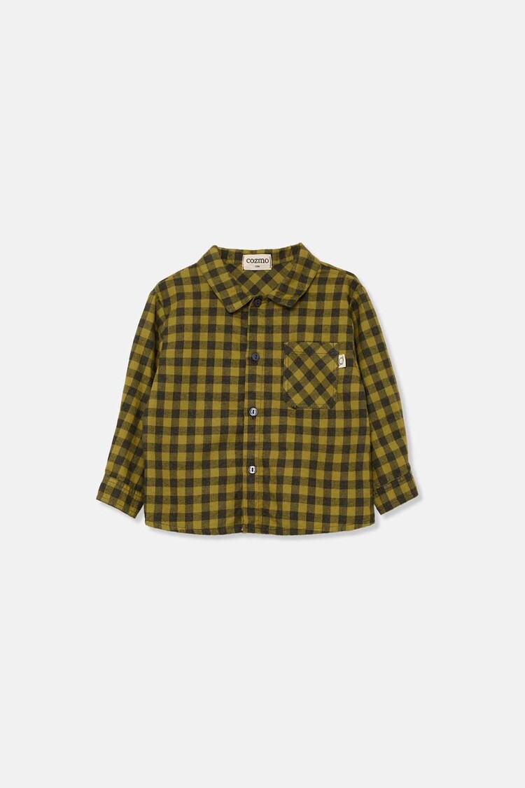 COZMO Samuel Shirt - Gingham Green