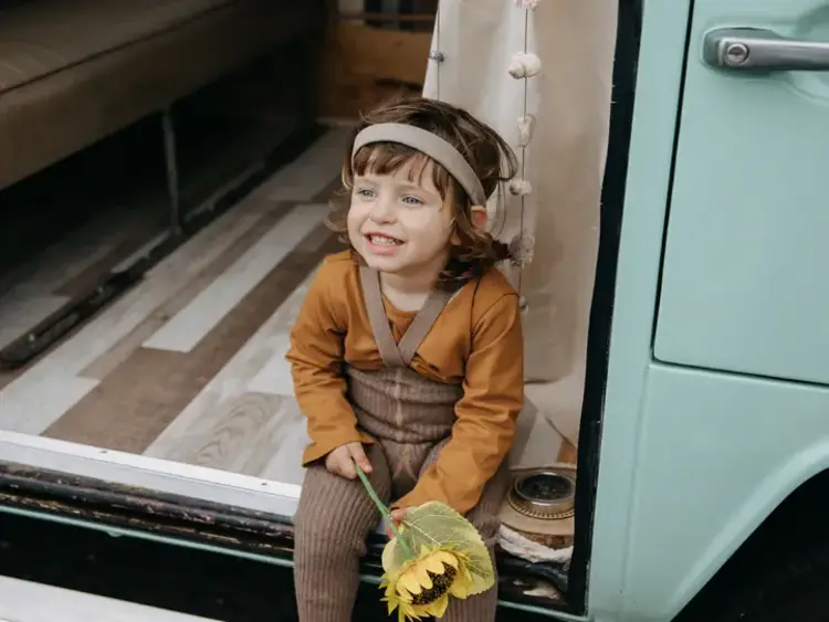 Silas Hippy Footed Cotton Tights - Cocoa Blend