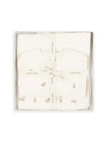 Avery Row Sleepsuit and Blanket Set 0-3m - Bunnies