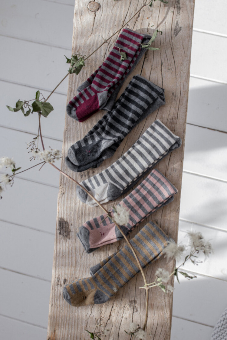 1+ in the family Dafne Striped Tights - Ochre