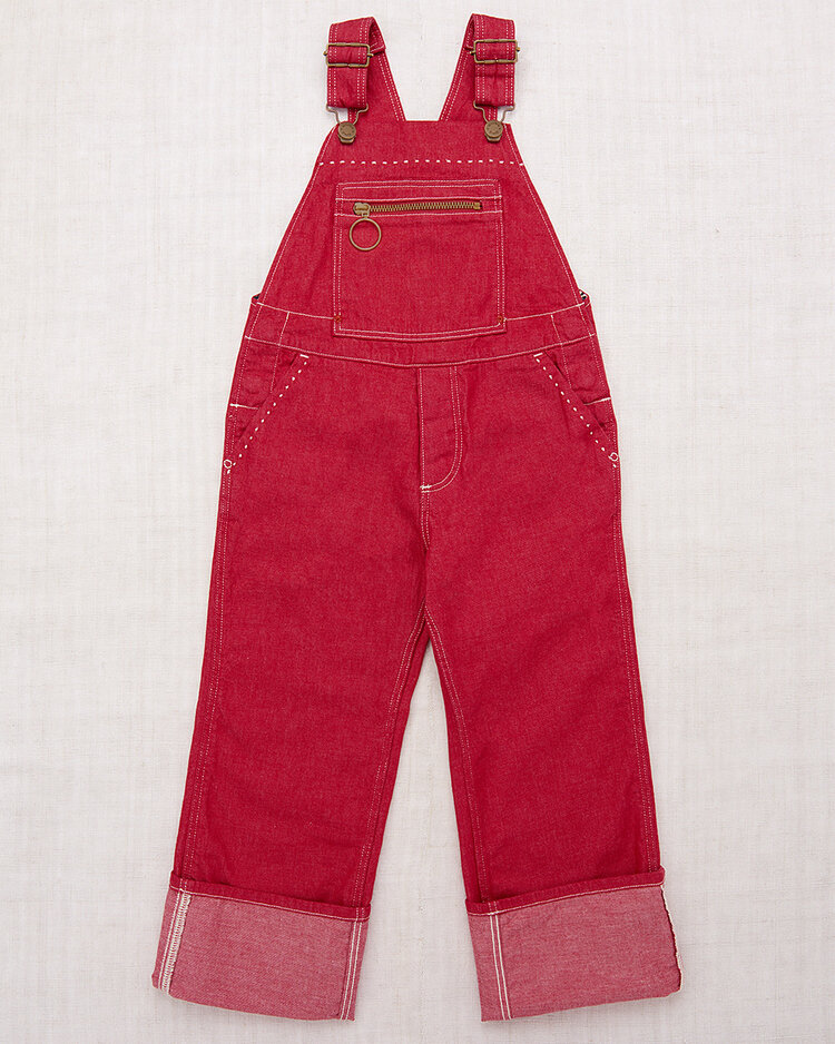 Misha & Puff Zip Overall - Vintage Red Denim