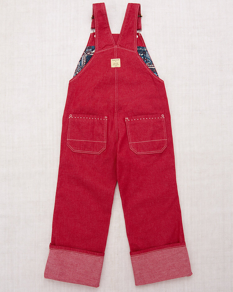 Misha & Puff Zip Overall - Vintage Red Denim