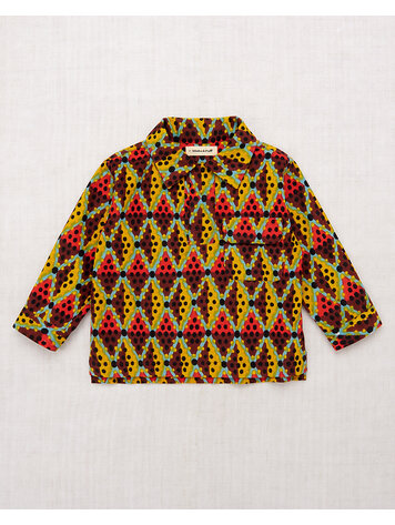 Misha & Puff Corduroy Arthur Top - Chestnut Harlequin Dots