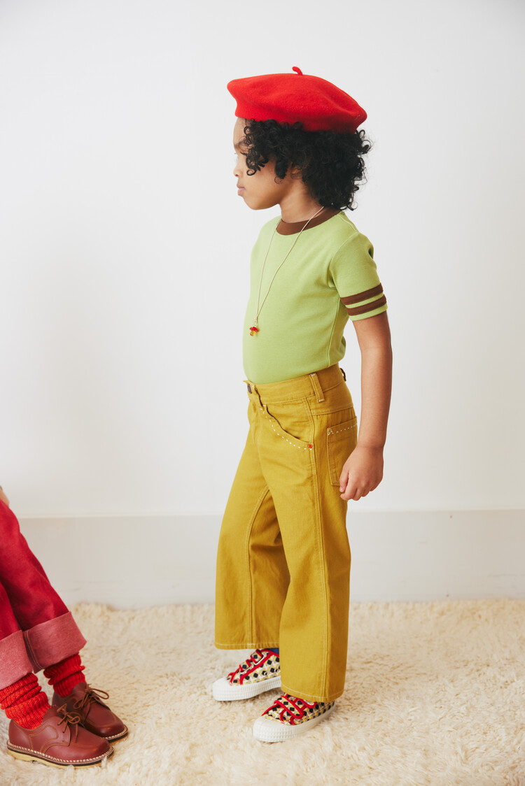 Misha & Puff Slim Flared Jeans - Ochre Denim