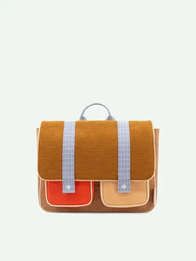 Sticky Lemon School Bag Farmhouse - Corduroy Harvest Moon