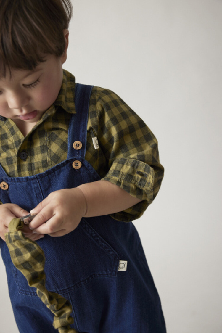 COZMO Samuel Shirt - Gingham Green