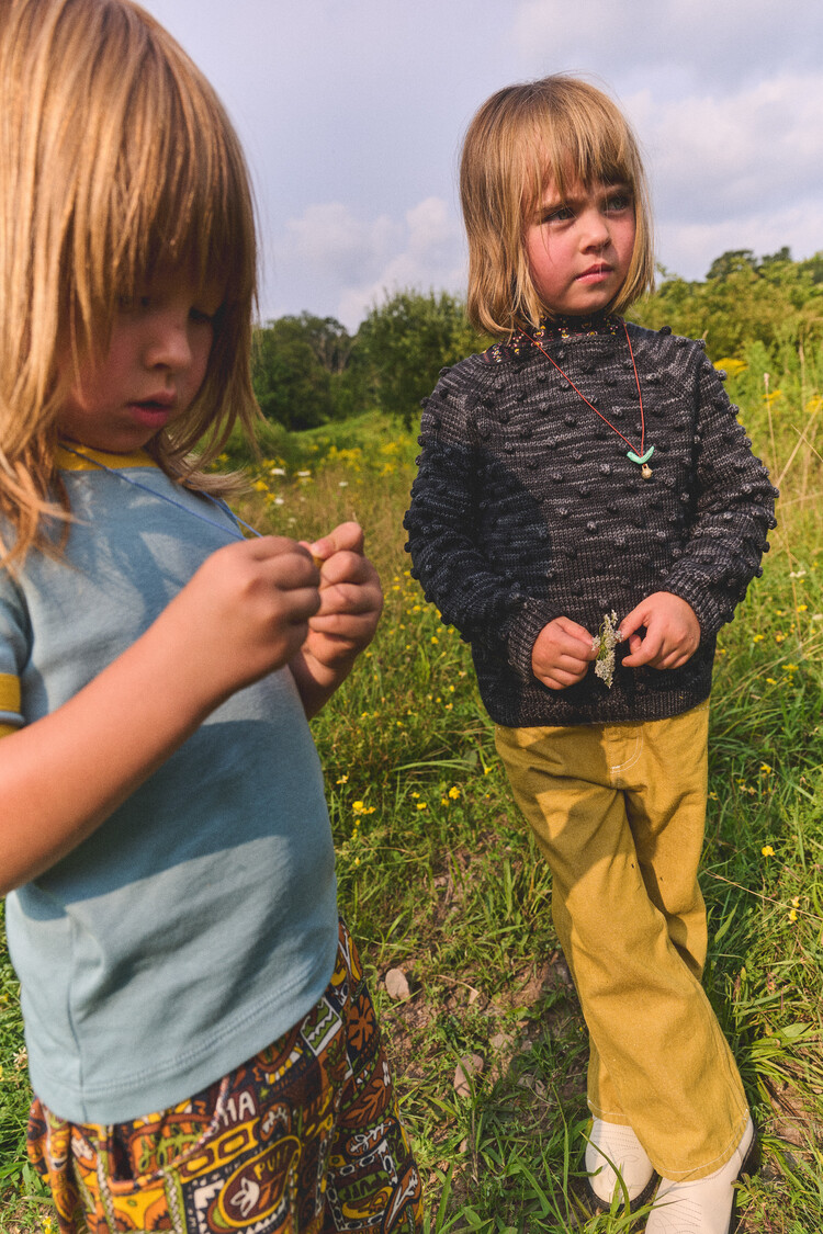 Misha & Puff Slim Flared Jeans - Ochre Denim