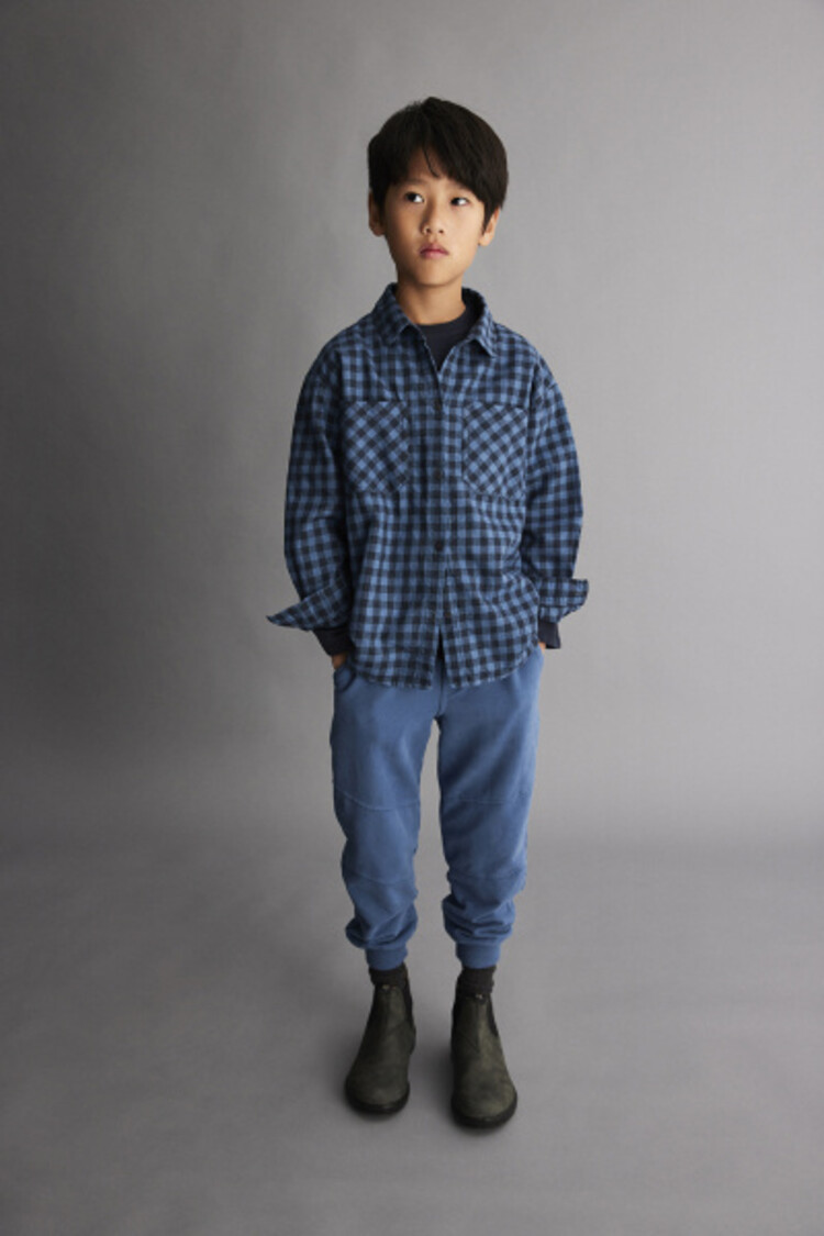 COZMO Samuel Shirt - Gingham Blue