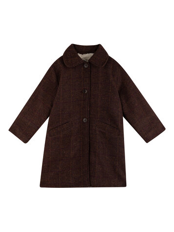 Babe & Tess Coat For Girl - Burgundy
