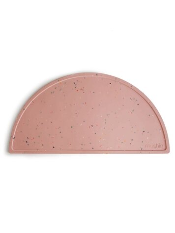Mushie Placemat - Confetti - Pink Powder