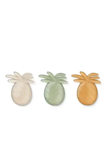 Liewood Kayden Pineapple Reusable Lunchbox Cooler 3-Pack - Yellow mellow mix