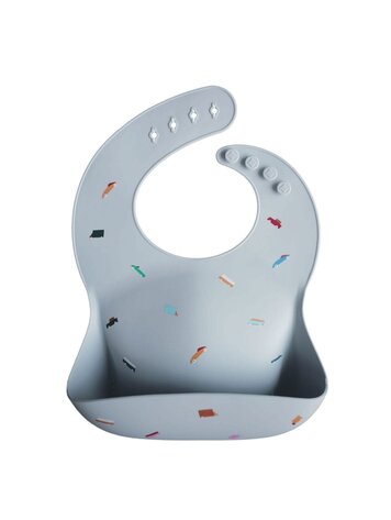 Mushie Silicone bib - Retro Car