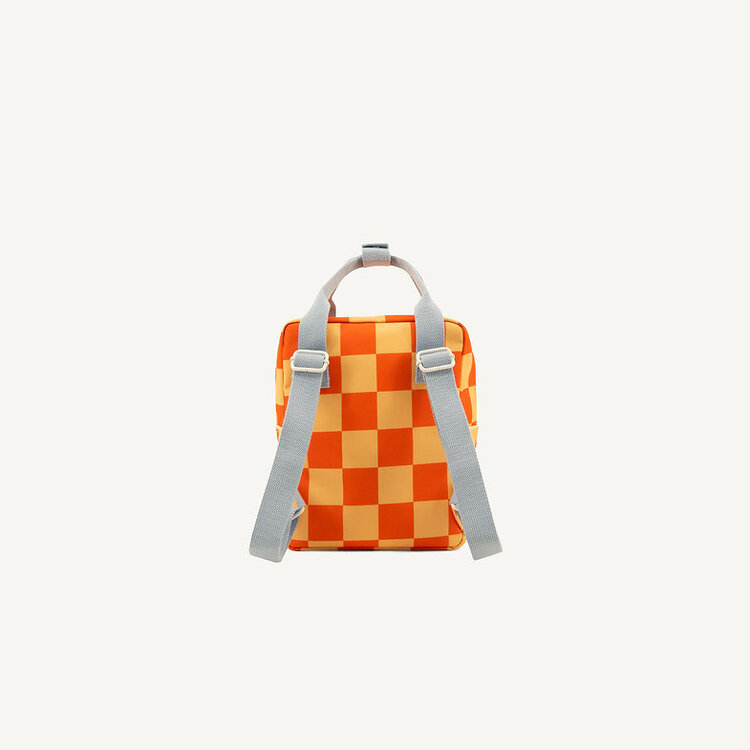 Sticky Lemon Backpack Small Farmhouse - Checkerboard Pear Jam + Ladybird Red