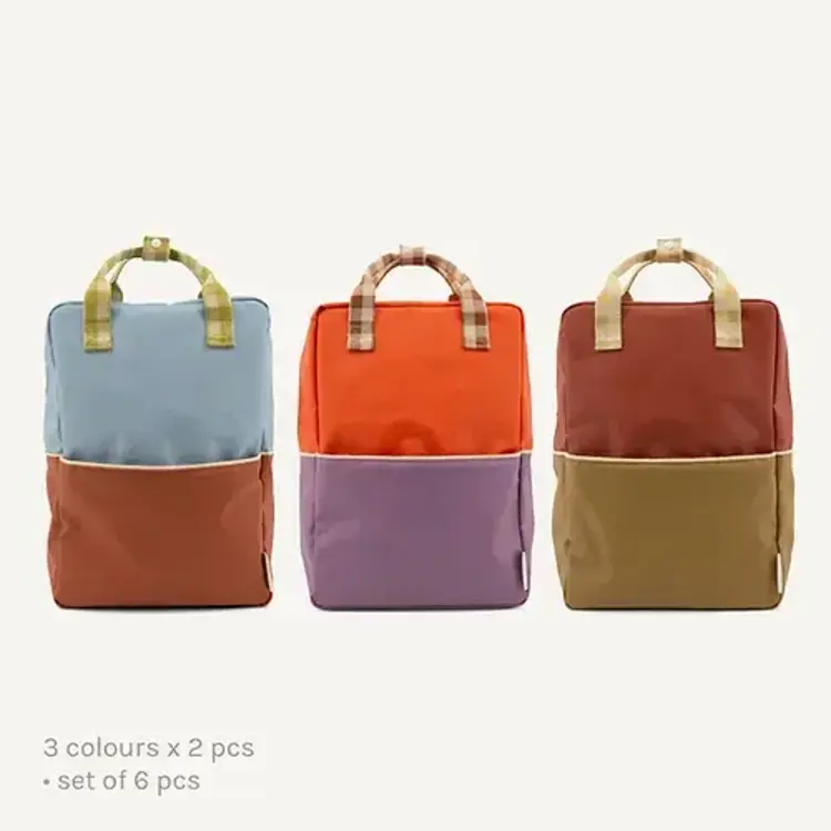 Sticky Lemon Backpack Large / blueberry+willowbrown+peargreen