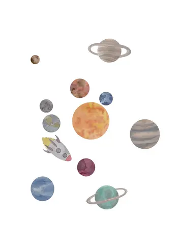 Wall Sticker - Solar System Multi