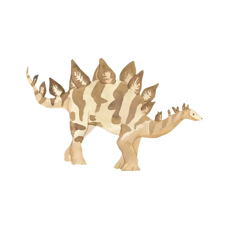 Wall Sticker - Stegosaurus Brown