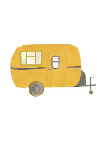 Wall Sticker - Retro Caravan Multi