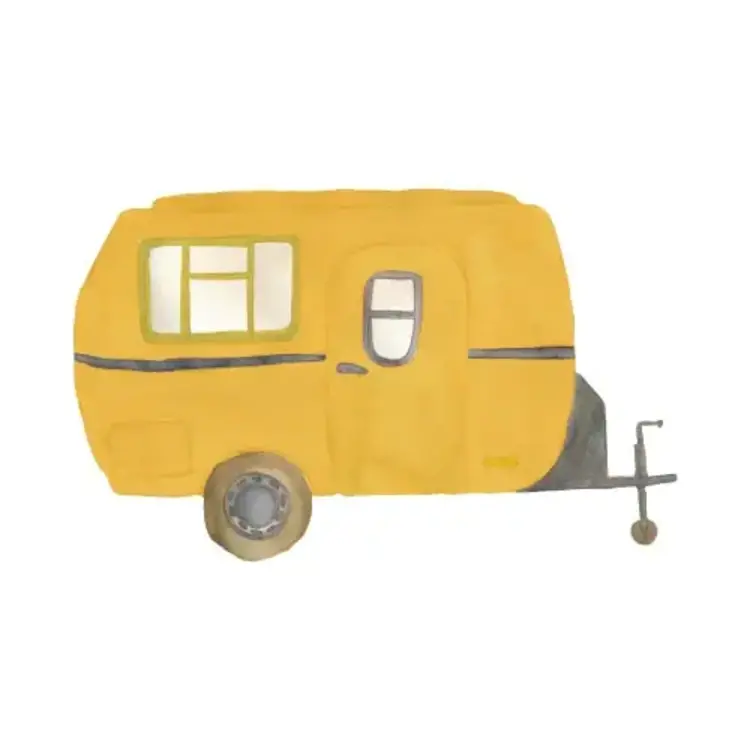 Wall Sticker - Retro Caravan Multi