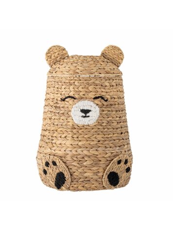 Timone Basket W/ Lid - Nature