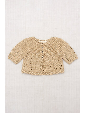 Misha & Puff Pram Cardigan - Alabaster