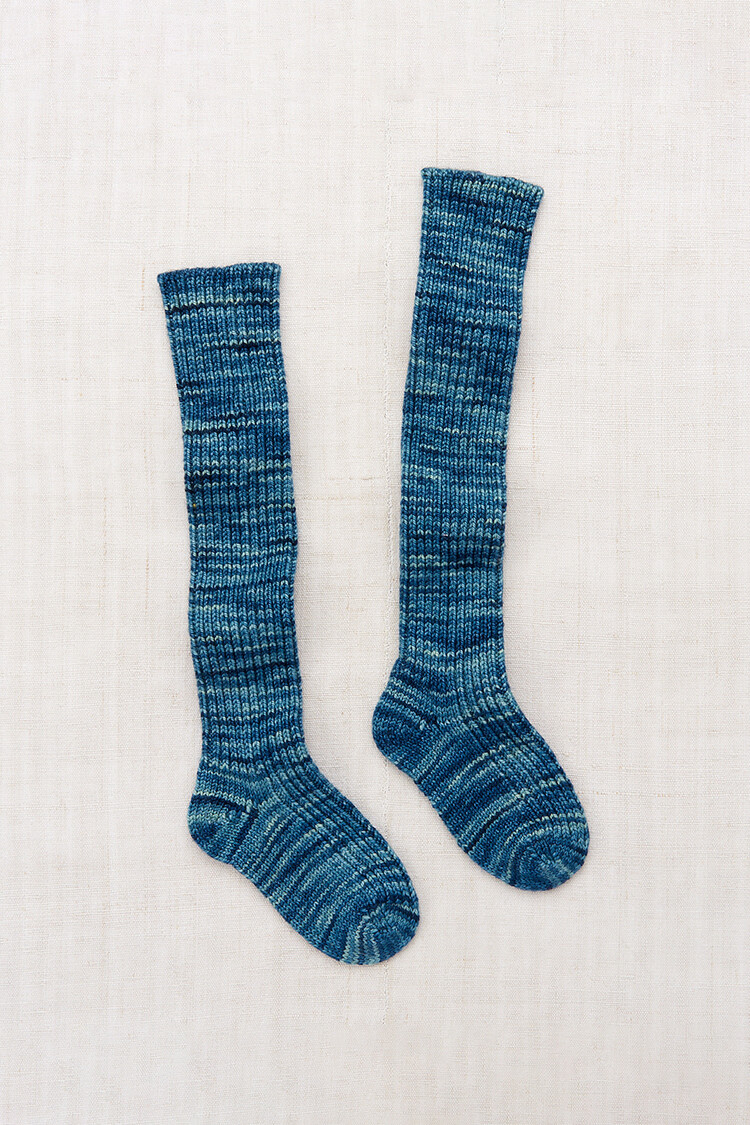 Misha & Puff Over-Knee Sock - Ocean Space Dye