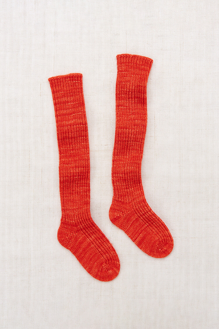 Misha & Puff Over-Knee Sock - Red Flame