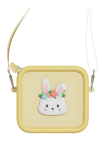 The Zoo Family Silicon Bag - Rabbit Flower