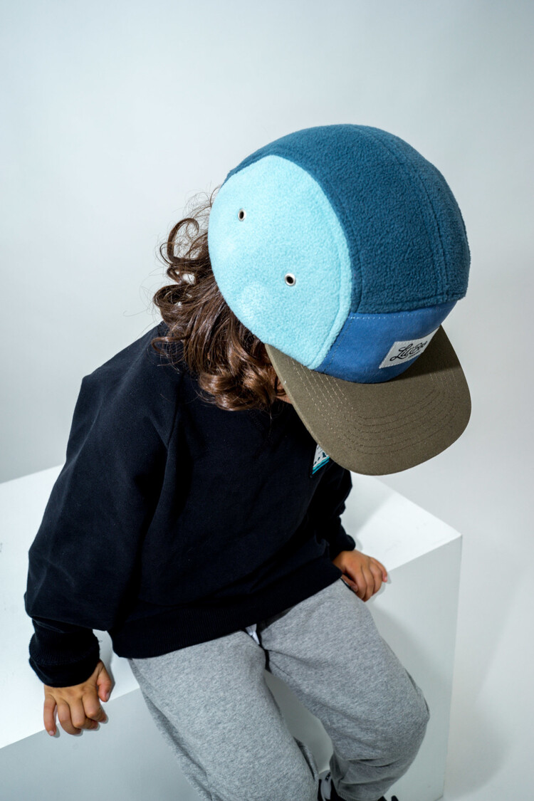 Lil' Boo Block Fleece 5 Panel - Blue