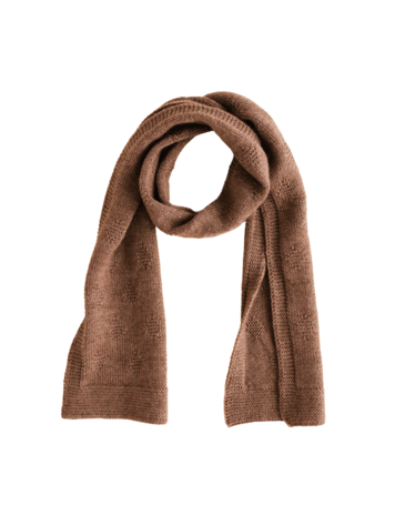 Hvid Sjaal Gina - Mocha