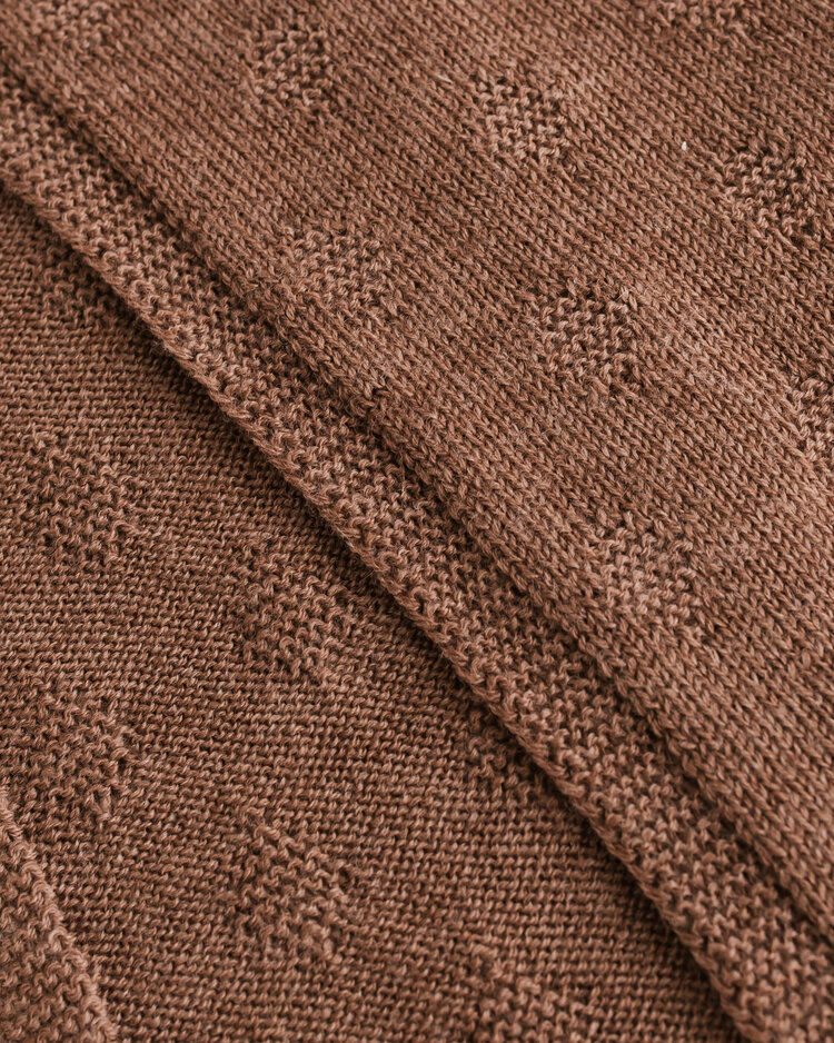 Hvid Sjaal Gina - Mocha