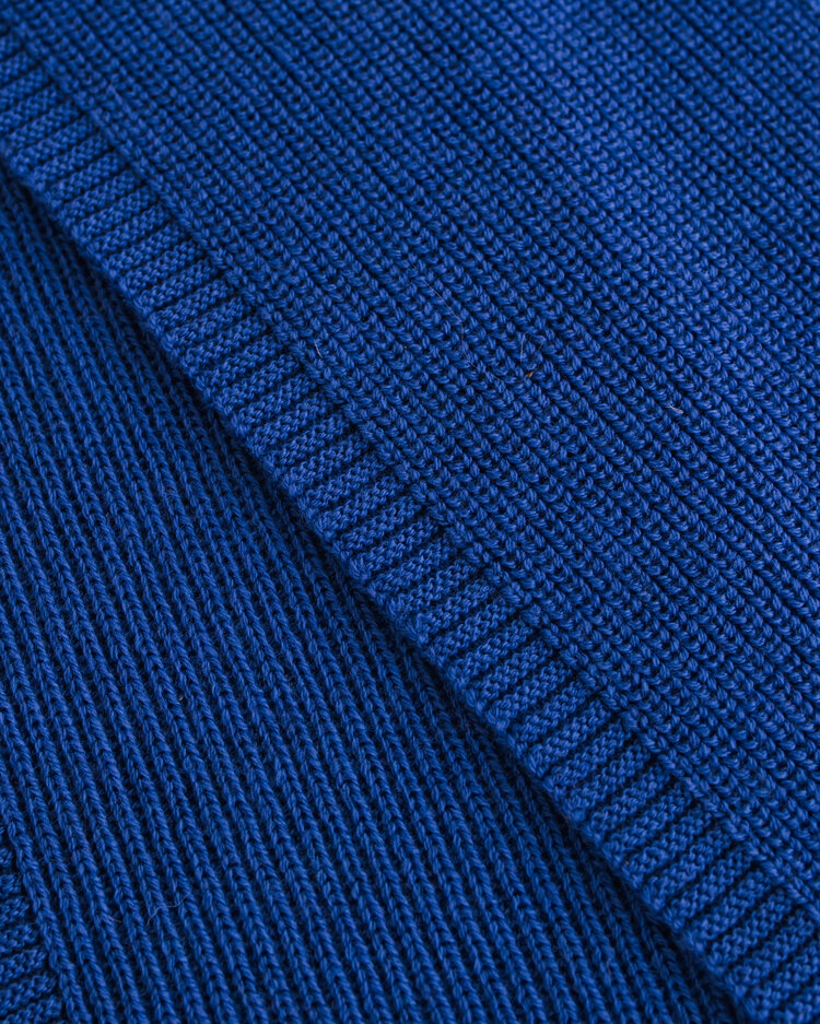 Hvid Sjaal Gustave - Cobalt Blue