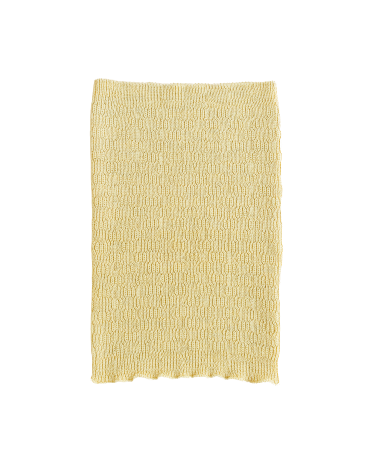 Hvid Sjaal Gigi - Light Yellow