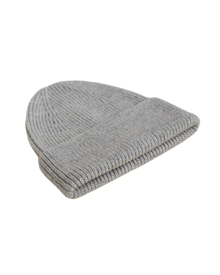 Hvid Beanie Fonzie - Light Grey