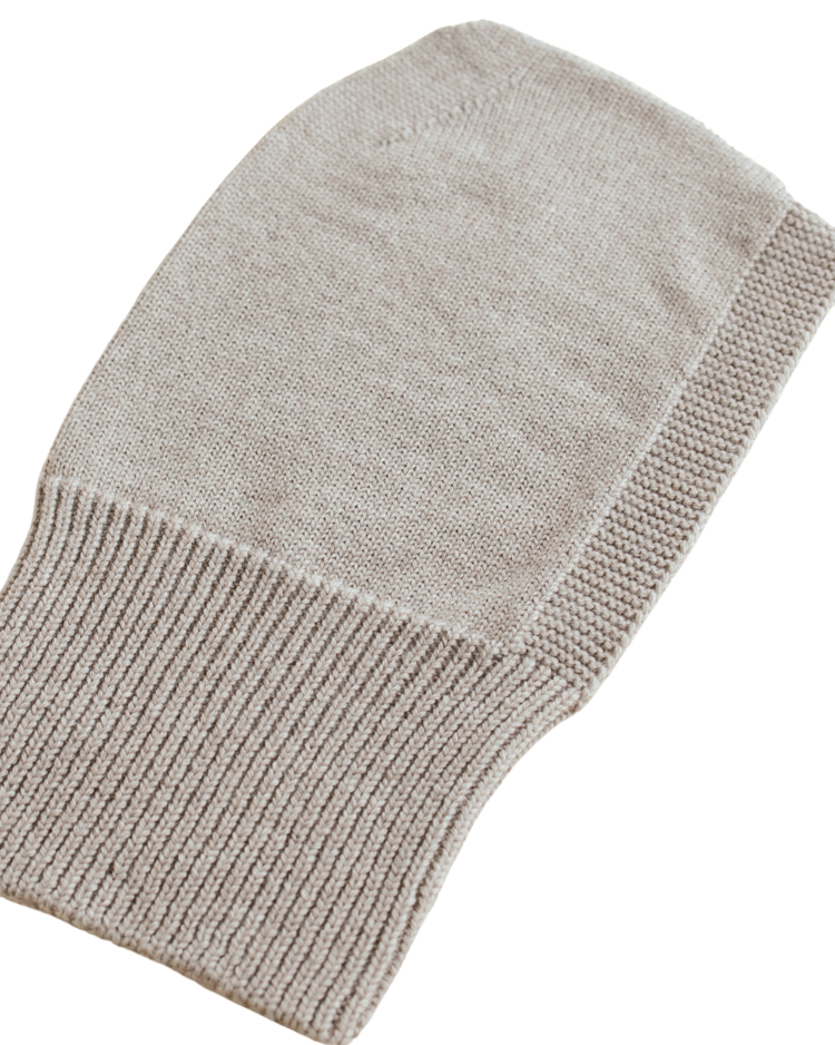 Hvid Balaclava Eddy - Pebble