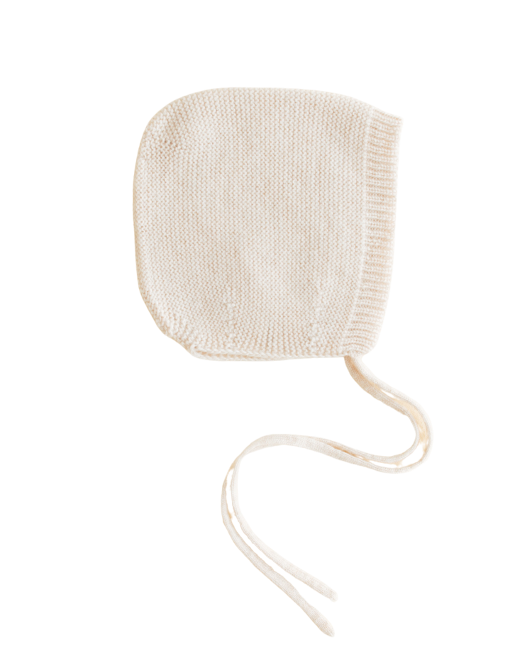 Hvid Bonnet Newborn - Cream
