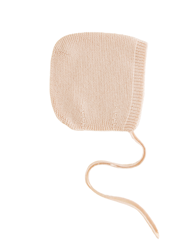 Hvid Bonnet Newborn - Oat