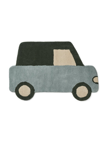Liewood Jena Car Rug - Blue Fog Multi Mix
