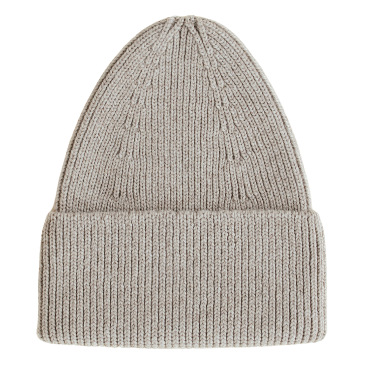 Hvid Beanie Fonzie - Pebble