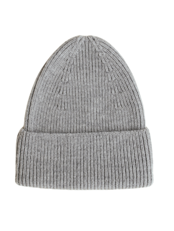 Hvid Beanie Fonzie - Light Grey