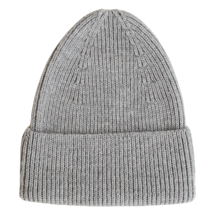 Hvid Beanie Fonzie - Light Grey