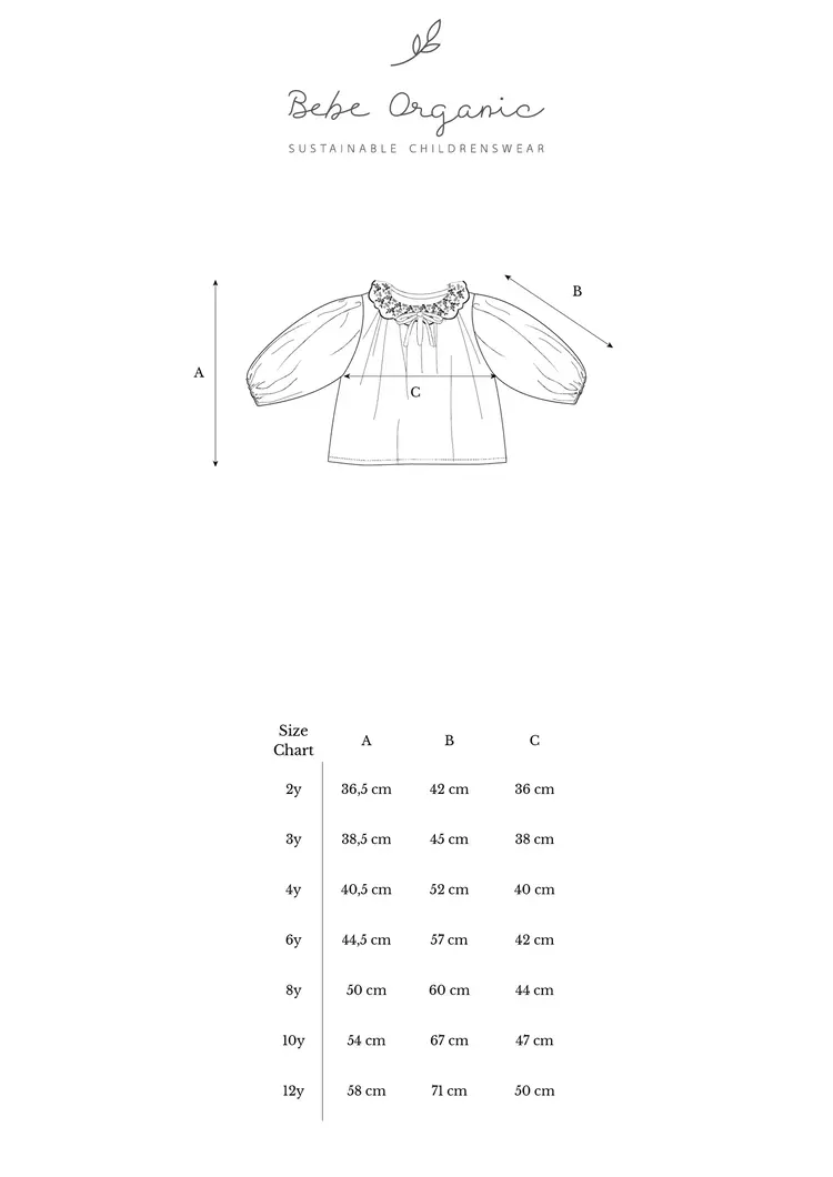 Bebe Organic Joan Blouse - Nostalgia Natural