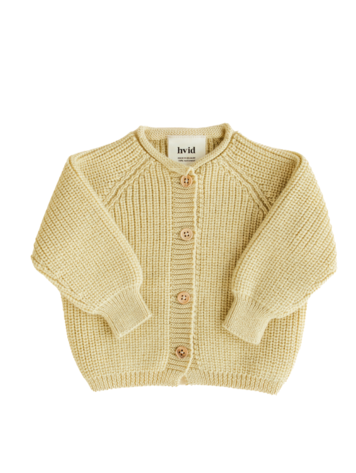Hvid Cardigan Inga - Light Yellow