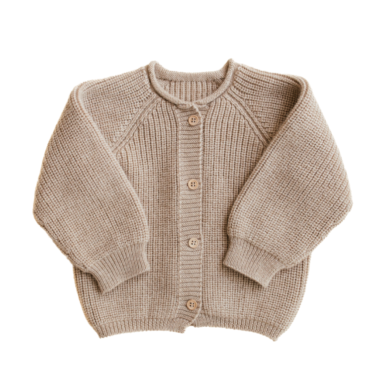 Hvid Cardigan Inga - Sand