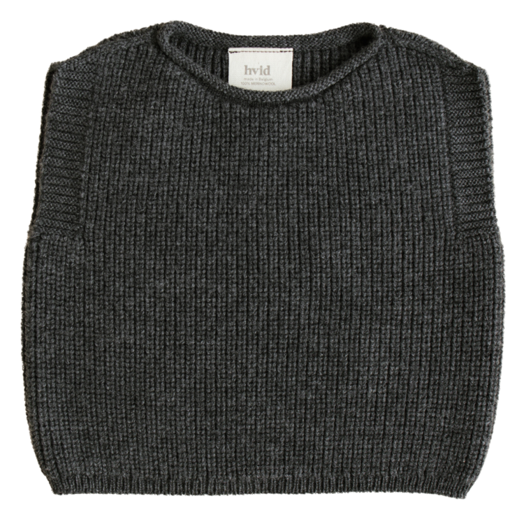 Hvid Vest Harvey - Charcoal