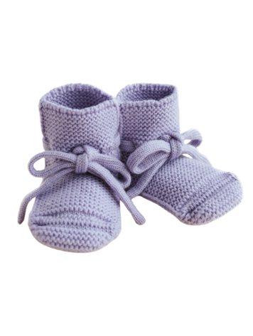 Hvid Booties - Lilac